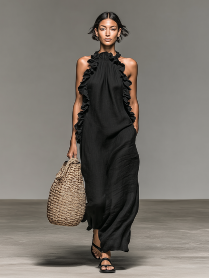 Marianne | Robe longue avec poches