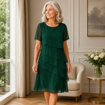Hélène | Robe élégante à volants