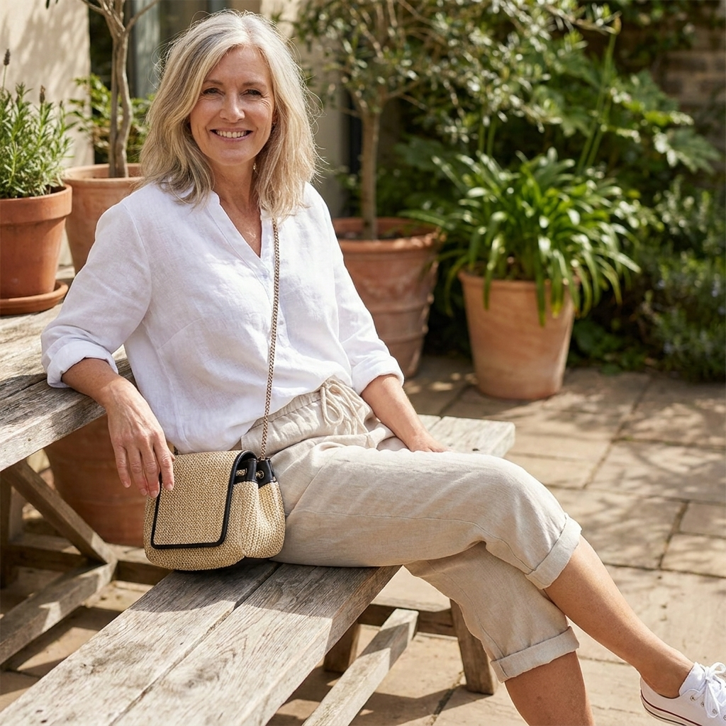Mathilde | Short en coton et lin pour femme