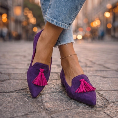 Livia | Ballerines Pointues à Enfiler