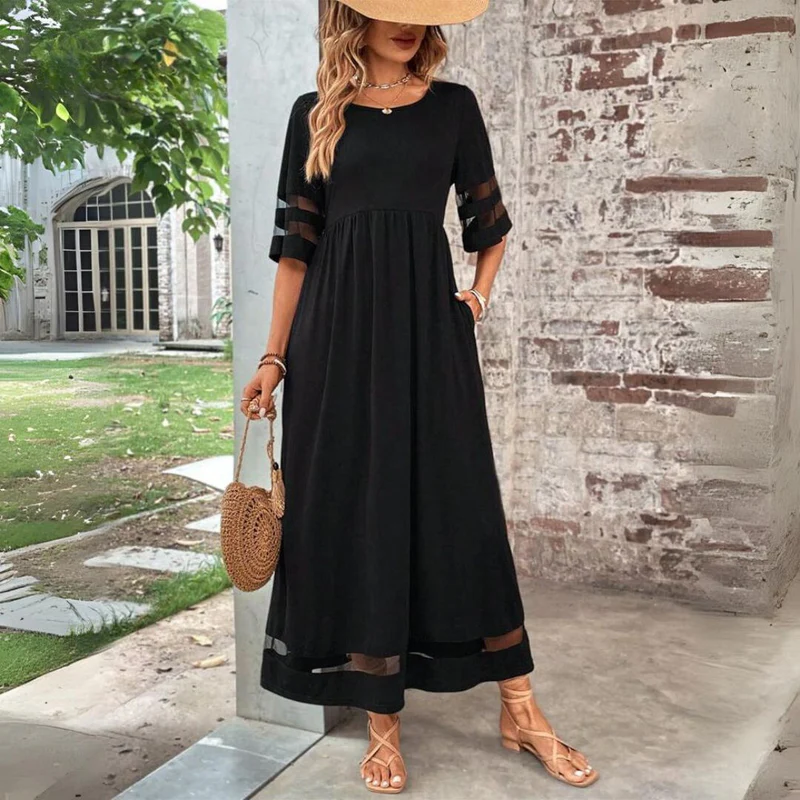 Martine | Robe Midi Flatteuse qui Lisse le Ventre