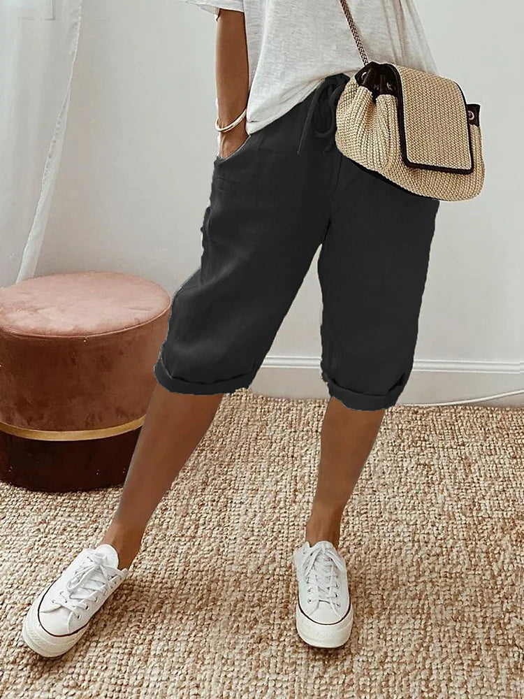 Mathilde | Short en coton et lin pour femme