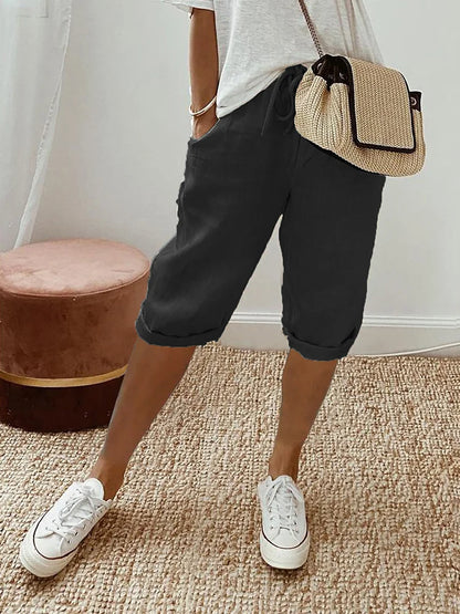 Mathilde | Short en coton et lin pour femme