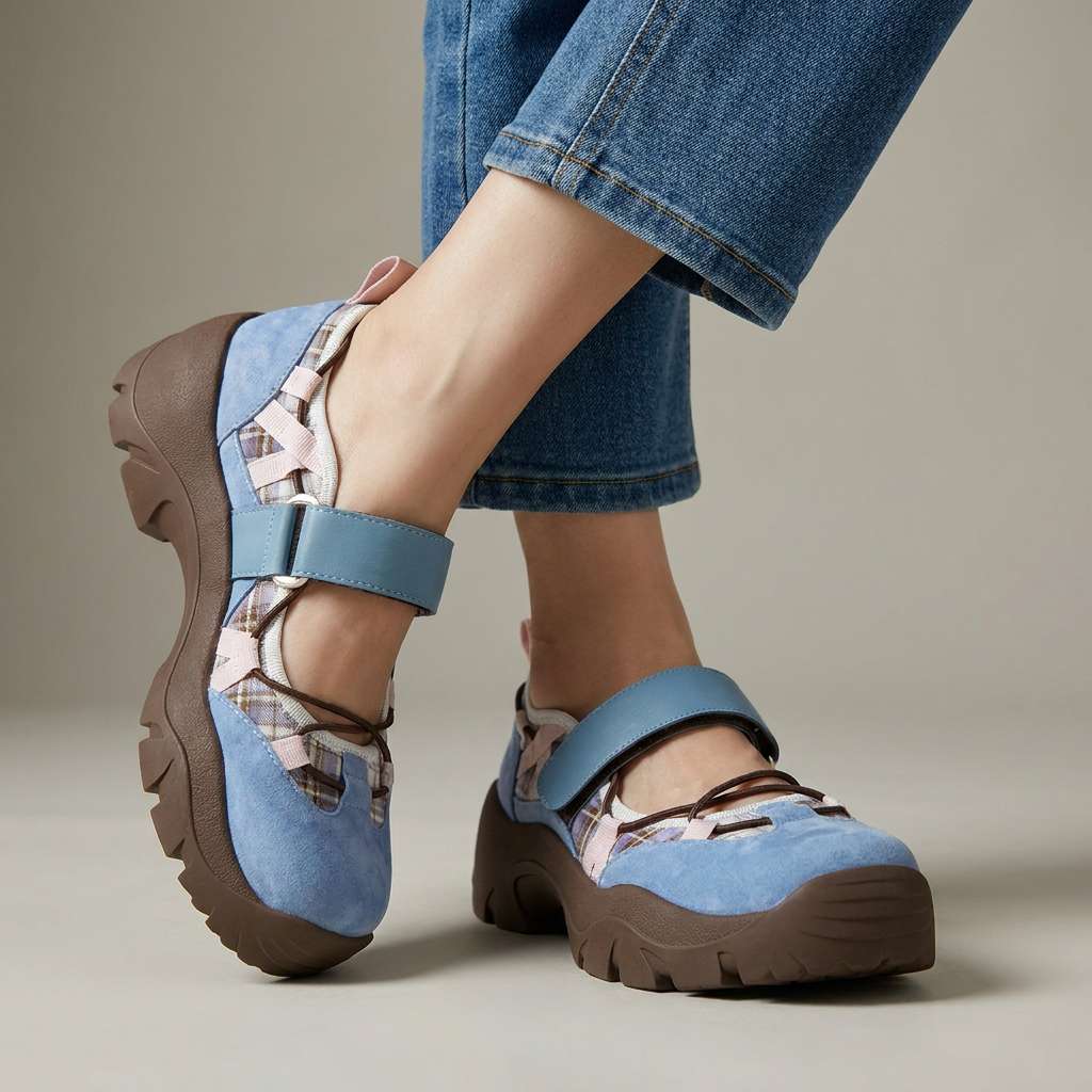 Monique | Mocassins confort à fermeture velcro