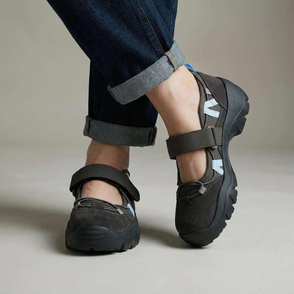 Monique | Mocassins confort à fermeture velcro