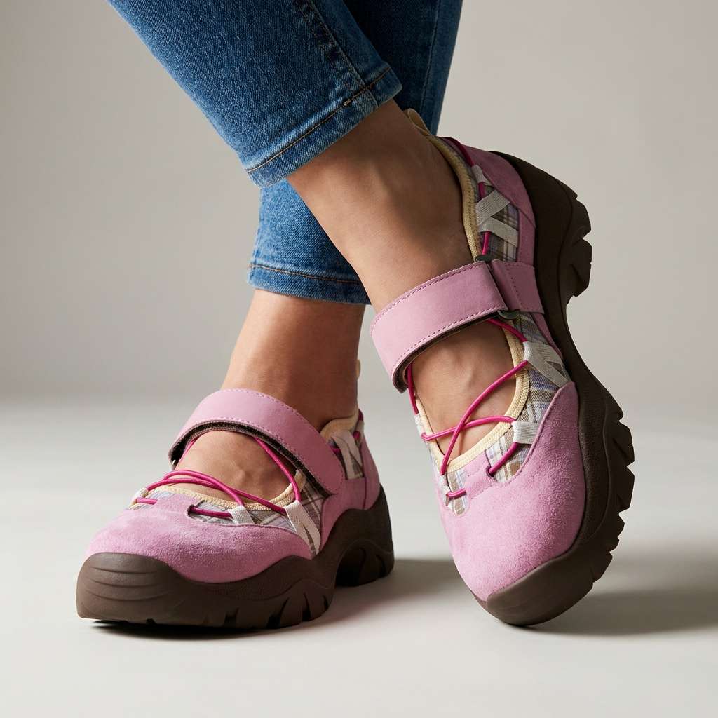Monique | Mocassins confort à fermeture velcro
