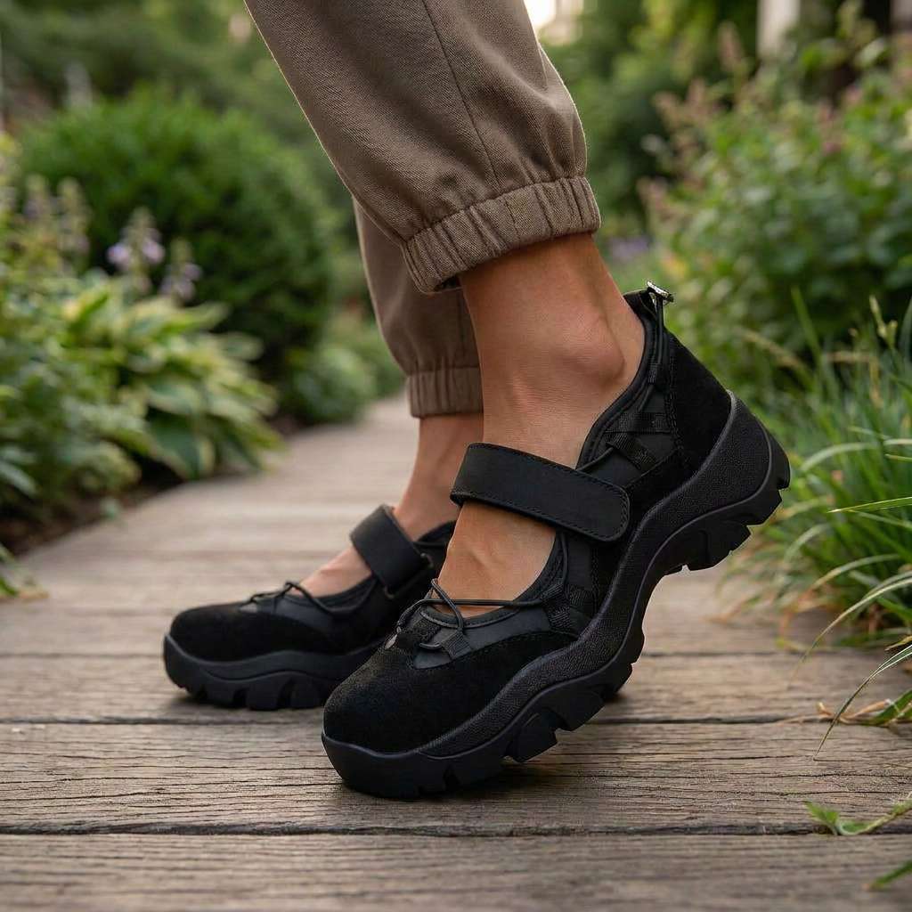 Monique | Mocassins confort à fermeture velcro