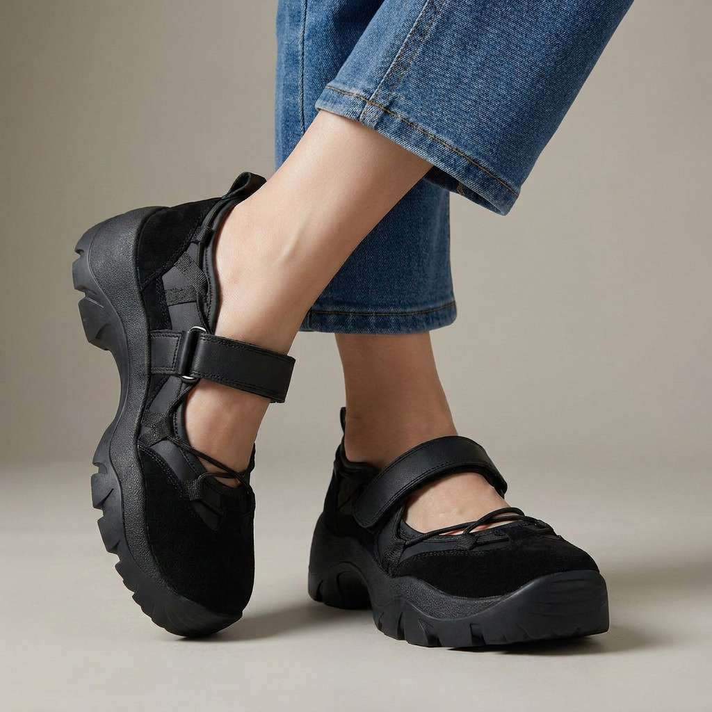 Monique | Mocassins confort à fermeture velcro