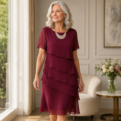 Hélène | Robe élégante à volants