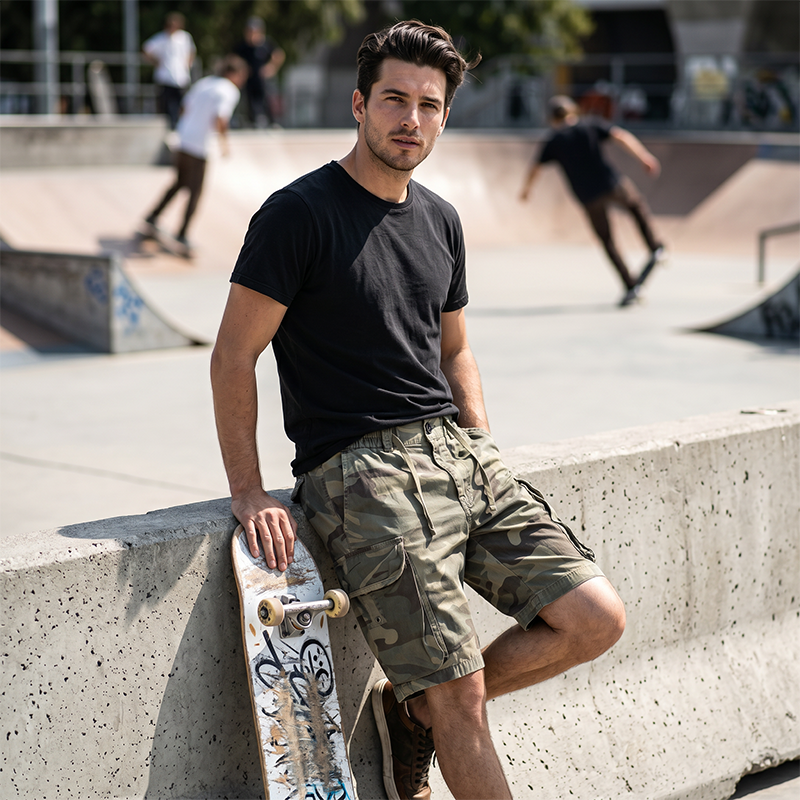 William | Short cargo camouflage pour homme