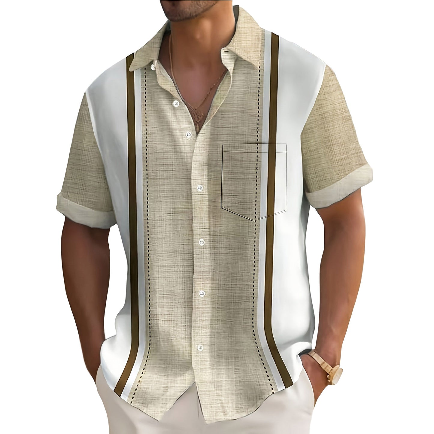 Jean-Marc | Chemise de resort rayée