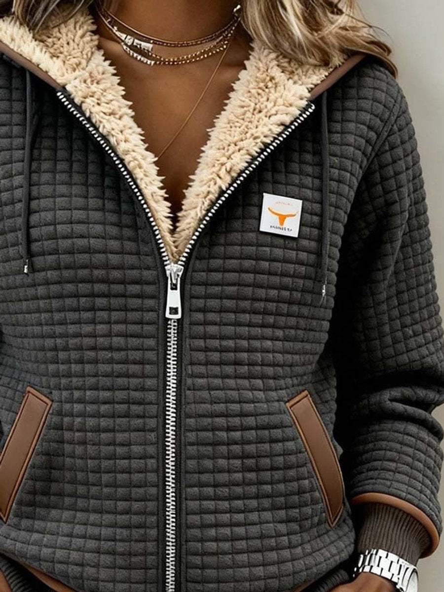 Sandra | La veste matelassée doublée sherpa